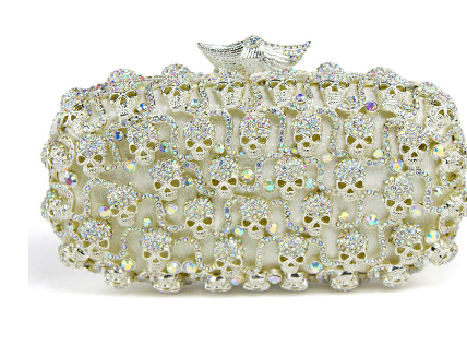 Diamond-Studded Evening Bag for Women